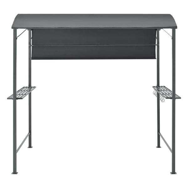 Pyrgos grillpavillon 215 x 220 x 140 cm mørkegrå en.casa