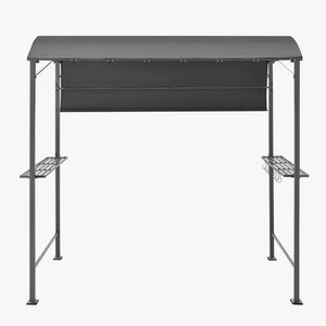 Pyrgos grillpavillon 215 x 220 x 140 cm mørkegrå en.casa