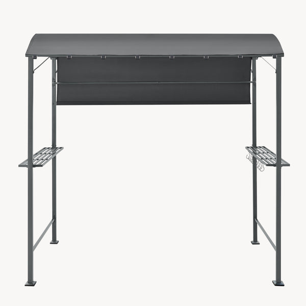 Pyrgos grillpavillon 215 x 220 x 140 cm mørkegrå en.casa