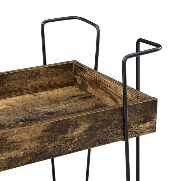 Serveringsvogn Vaxholm 78x62x32cm Mørkt træ en.casa