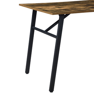 Flatanger spisebord 110x70x75cm til 4 personer Mørkt træ [en.casa].