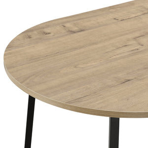 Sofabord Valdemarsvik 100x60x47cm egetræslook [en.casa].
