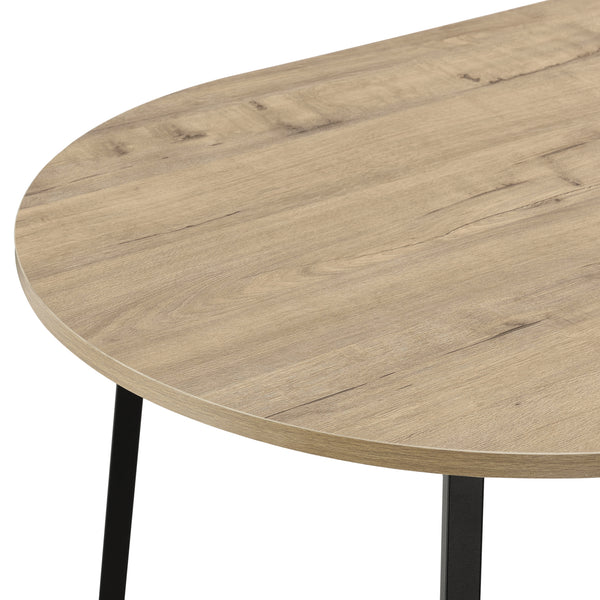 Sofabord Valdemarsvik 100x60x47cm egetræslook [en.casa].