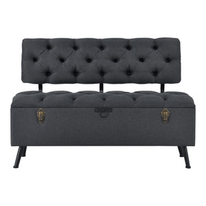 Kiste Malmöhus 110x48x75cm mørkegrå [en.casa].