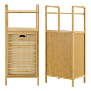 Vasketøjsstativ i bambus Rendalen 40x30x95 cm [en.casa].