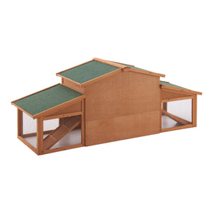 Kaninbur Schmitten 72x180x62cm i grantræ [en.casa].
