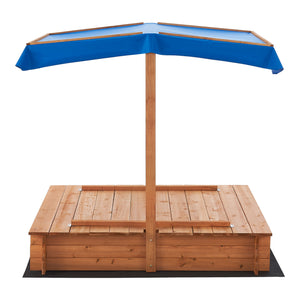 Kellenhusen sandkasse med tag 120x120x120cm [en.casa].