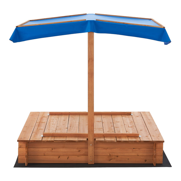 Kellenhusen sandkasse med tag 120x120x120cm [en.casa].