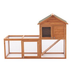 Kaninbur Kelkheim 110x160x61cm grantræ [en.casa].