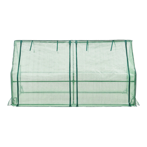 Minidrivhus Nissewaard 180x90x90cm gitter grøn [en.casa].