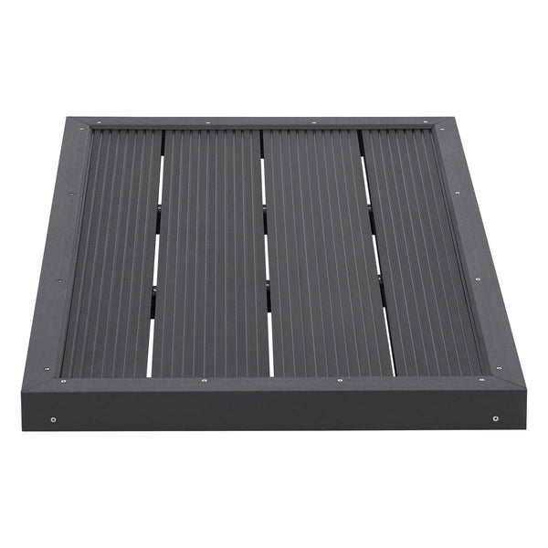 WPC bundplade Nürtingen til solbruser 101x63x5.5cm [en.casa]