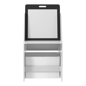 Børnebord med maletavle Ferrol 88x51x49 cm Hvid [en.casa].