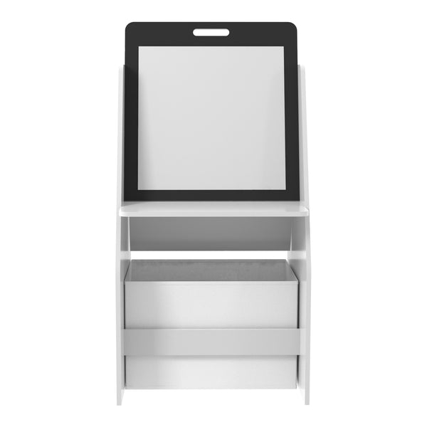 Børnebord med maletavle Ferrol 88x51x49 cm Hvid [en.casa].