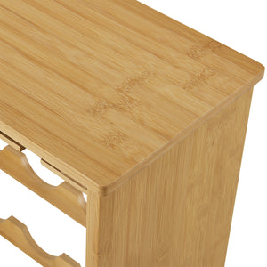 Vinreol i bambus Fetlar 84,8 x 50 x 24 cm [en.casa].