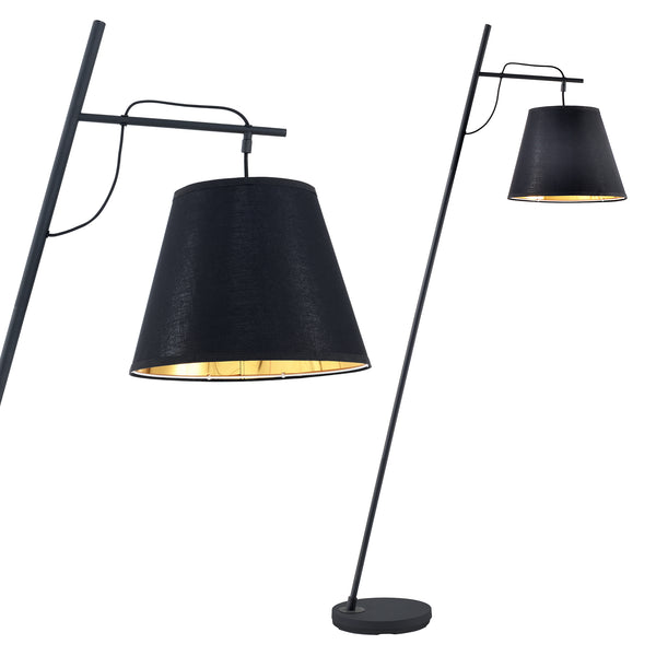 Gulvlampe Nottingham sort [lux.pro].