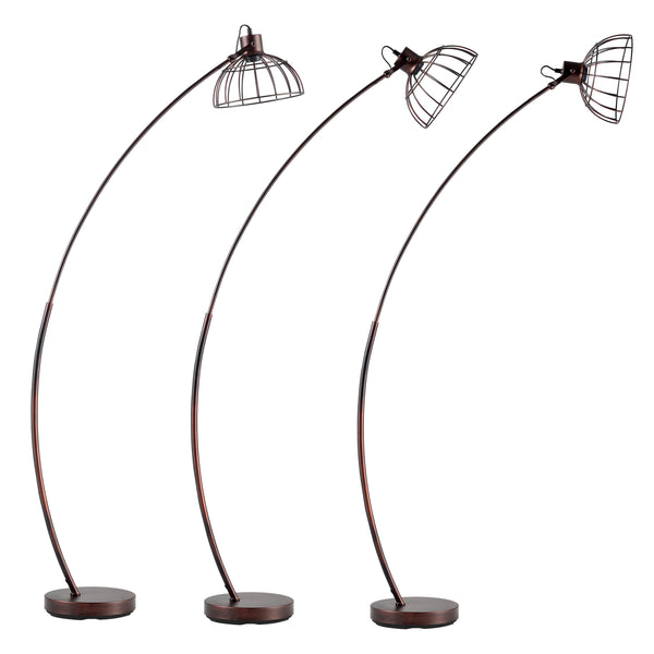 Portsmouth gulvlampe rustbrun [lux.pro].