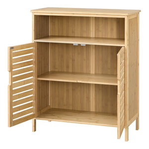 Badeværelsesskab i bambus Eslöv 81x65,5x31 cm [en.casa].