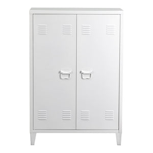Metalskab Oripää 110x75x33 cm Hvid [en.casa].