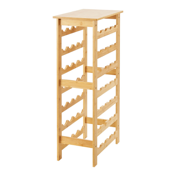 Vinreol Äänekoski 94x47x29 cm bambus natur [en.casa].