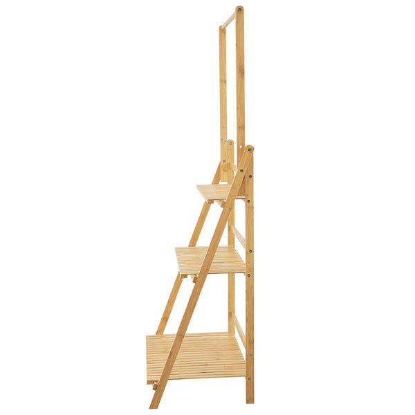Brändö 3-etagers plantestige 144 x 70 x 39,5 cm bambus [en.casa].