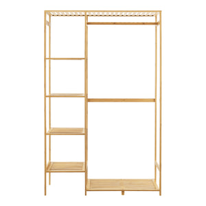 Knagerække Eurajoki 139x100x40 cm naturlig bambus [en.casa].