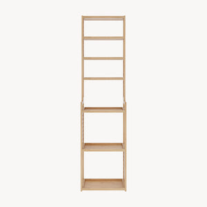 Stående hylde Forssa 165 x 42 x 28 cm naturlig bambus [en.casa].