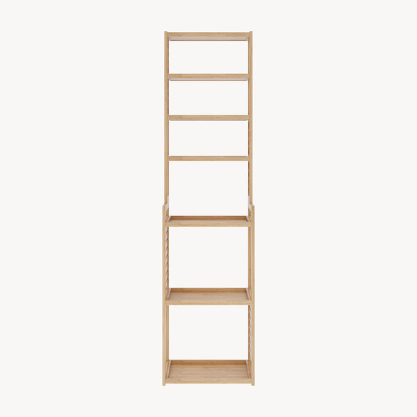 Stående hylde Forssa 165 x 42 x 28 cm naturlig bambus [en.casa].