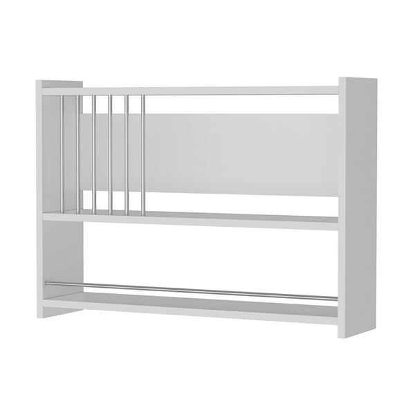 Væghylde Helsingør 60x84x20 cm krydderihylde hvid [en.casa].