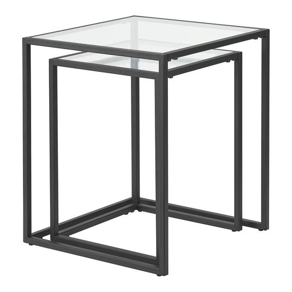 Holstebro sofabord sort/transparent [en.casa].