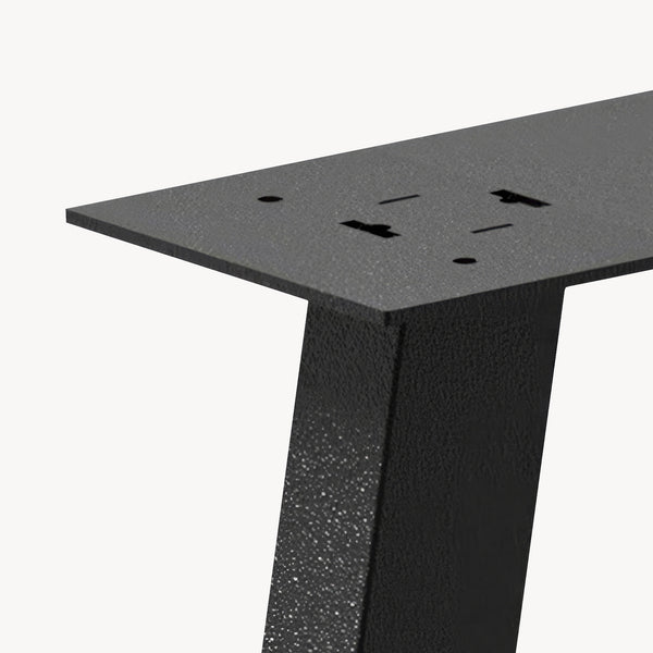 Mariager bordstel sæt af 2 stål 40x37,5 cm sort [en.casa]