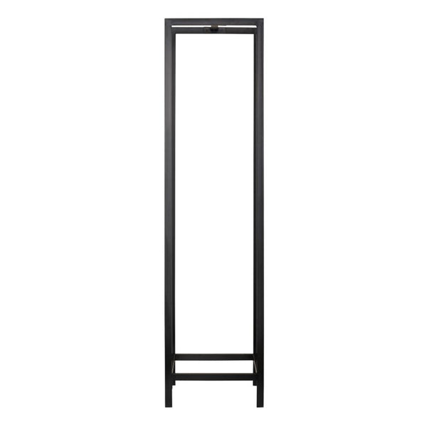 Taarbæk brændereol 140x35x35cm sort [en.casa].
