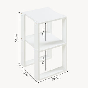 Thyholm sidebord 55x30x30 cm hvid [en.casa]