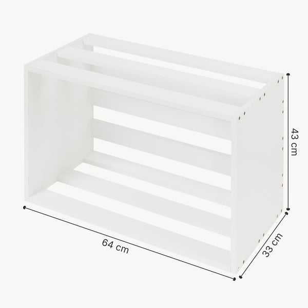 Sidebord Rønde 43x64x33 cm hvid [en.casa]