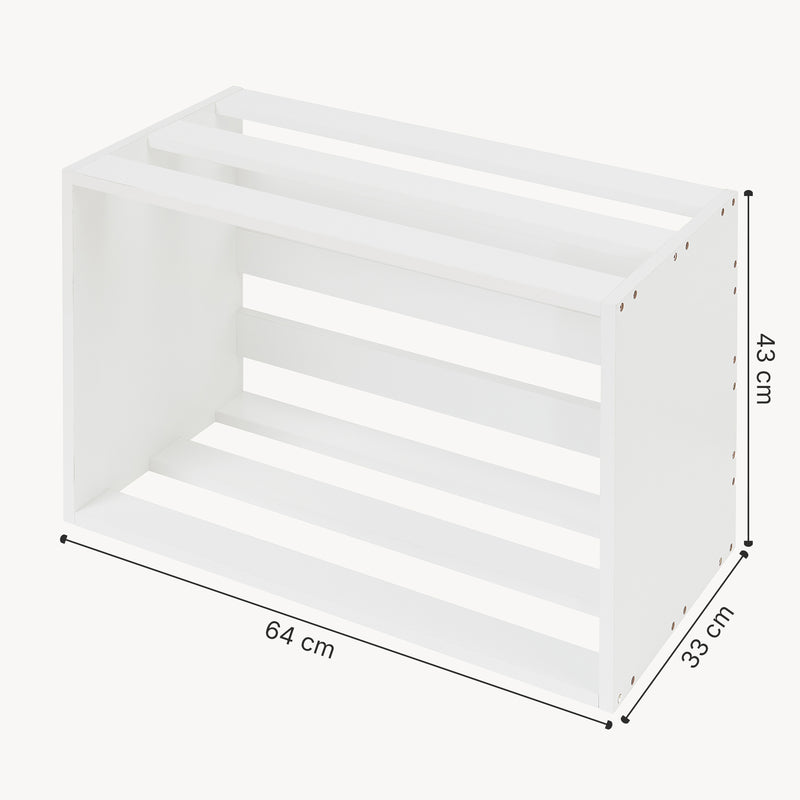 Målskitse Sidebord Rønde 43x64x33 cm hvid [en.casa]