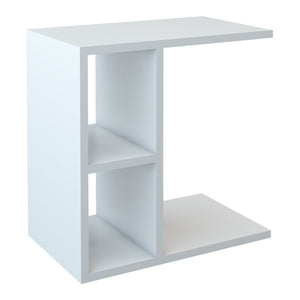Sidebord Ravnsborg 50x50x30 cm hvid [en.casa].