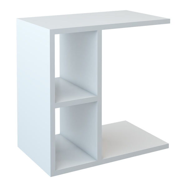 Sidebord Ravnsborg 50x50x30 cm hvid [en.casa].