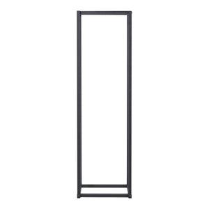Brændereol Tibro stål 35x35x120 cm sort [en.casa]