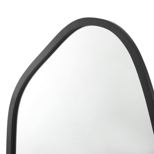 Vægspejl Grottole sort, mat 62x50cm [en.casa].