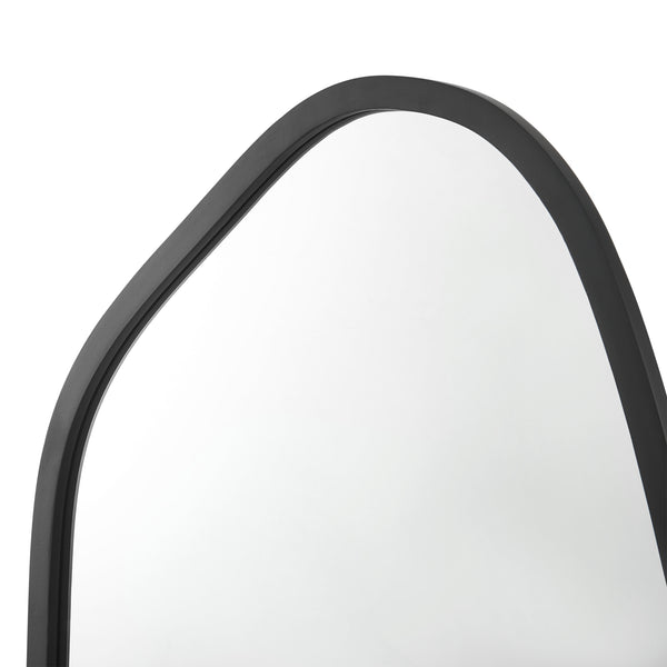 Vægspejl Grottole sort, mat 62x50cm [en.casa].