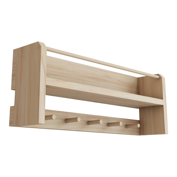 Børnegarderobe Sundeved natur i ægte træ [en.casa]