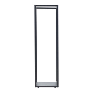 Brændereol Tornved stål 35x35x120 cm sort [en.casa]