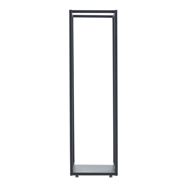 Brændereol Tornved stål 35x35x120 cm sort [en.casa]
