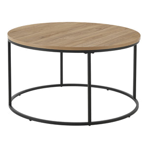 Sofabord Kuhmoinen 45xØ80 cm sort [en.casa].