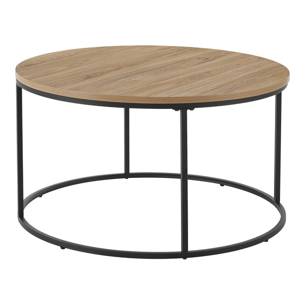 Sofabord Kuhmoinen 45xØ80 cm sort [en.casa].
