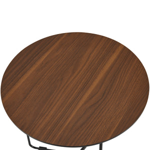 Sidebord 42xØ39,5 cm valnød [en.casa].