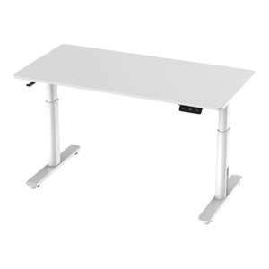 Escritorio infantil Regulable en altura Ringe aglomerado acero 120 x 60 cm - Blanco [pro.tec]