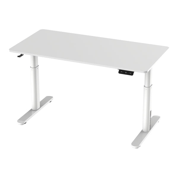 Escritorio infantil Regulable en altura Ringe aglomerado acero 120 x 60 cm - Blanco [pro.tec]