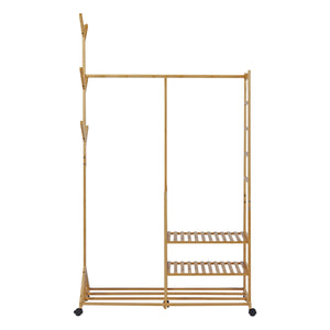 Rulbar knagerække Ikaalinen bambus [en.casa].