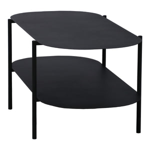 Sofabord Enebakk 112x62x40,5cm sort, mat [en.casa].