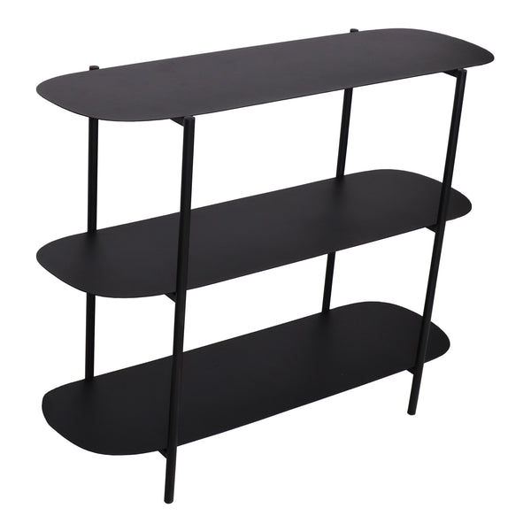 Konsolbord Enebakk 70x90x32cm sort, mat [en.casa].